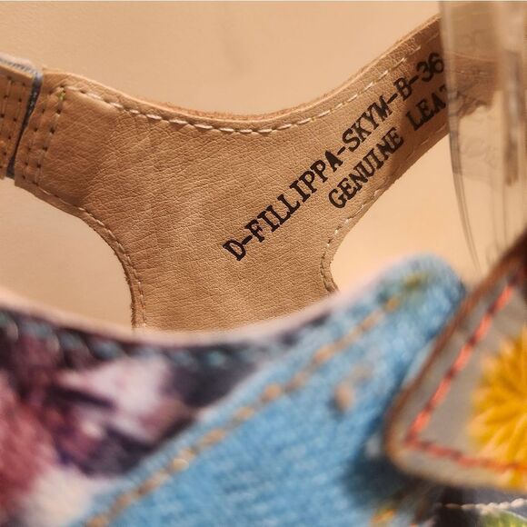 NIB L'Artiste Spring Step "Fillippa" Multi-Color Leather Sandals Sz.6 Ret.$160 - Picture 5 of 14
